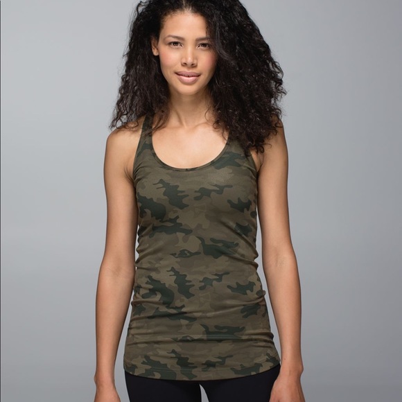 🍋 lululemon camo cool racerback tank top size 6 (lululemon size small) - Picture 2 of 16